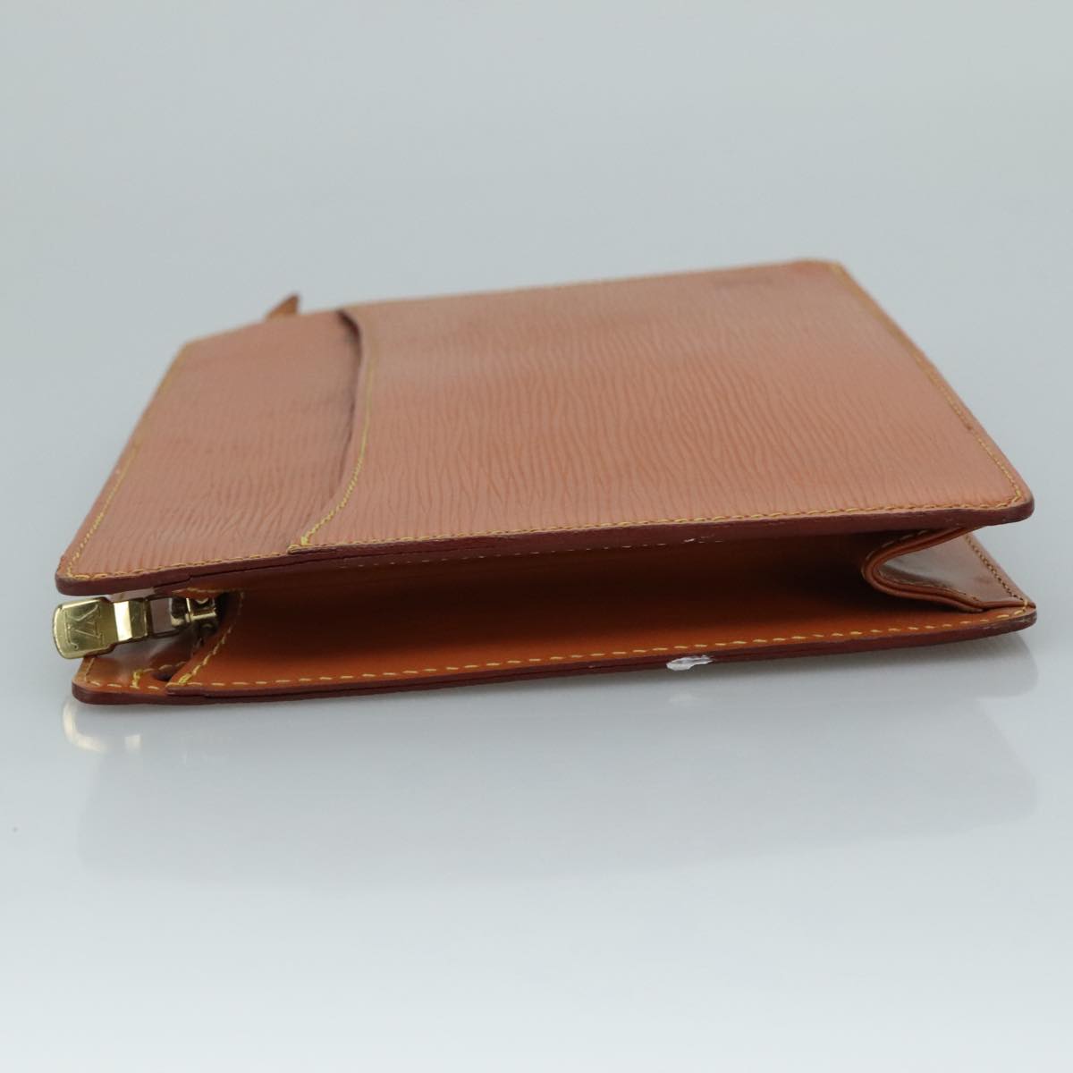LOUIS VUITTON Epi Pochette Homme Clutch Bag Zipangu Gold M52528 LV Auth 111730