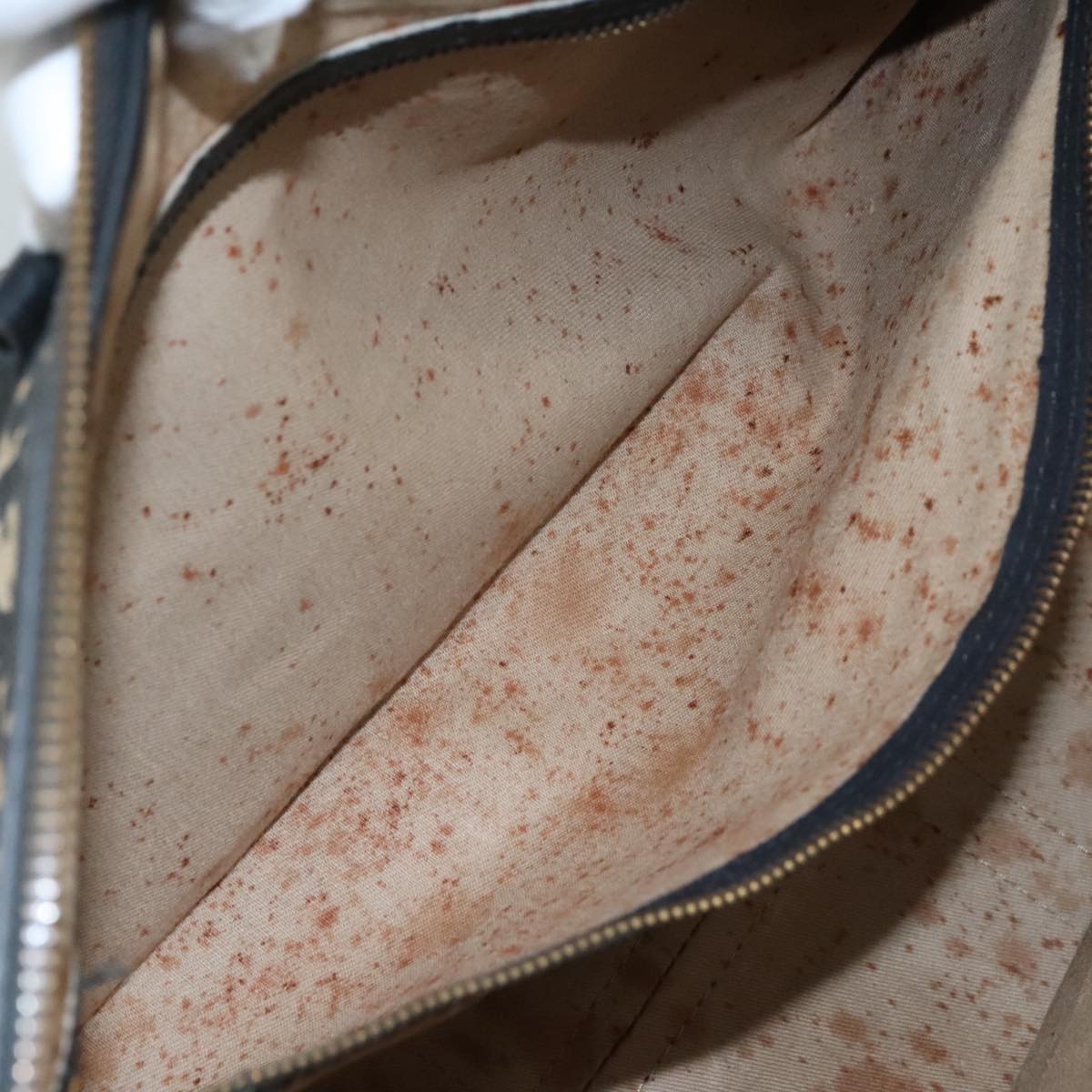 Christian Dior Trotter Canvas Boston Bag Navy Auth 111760