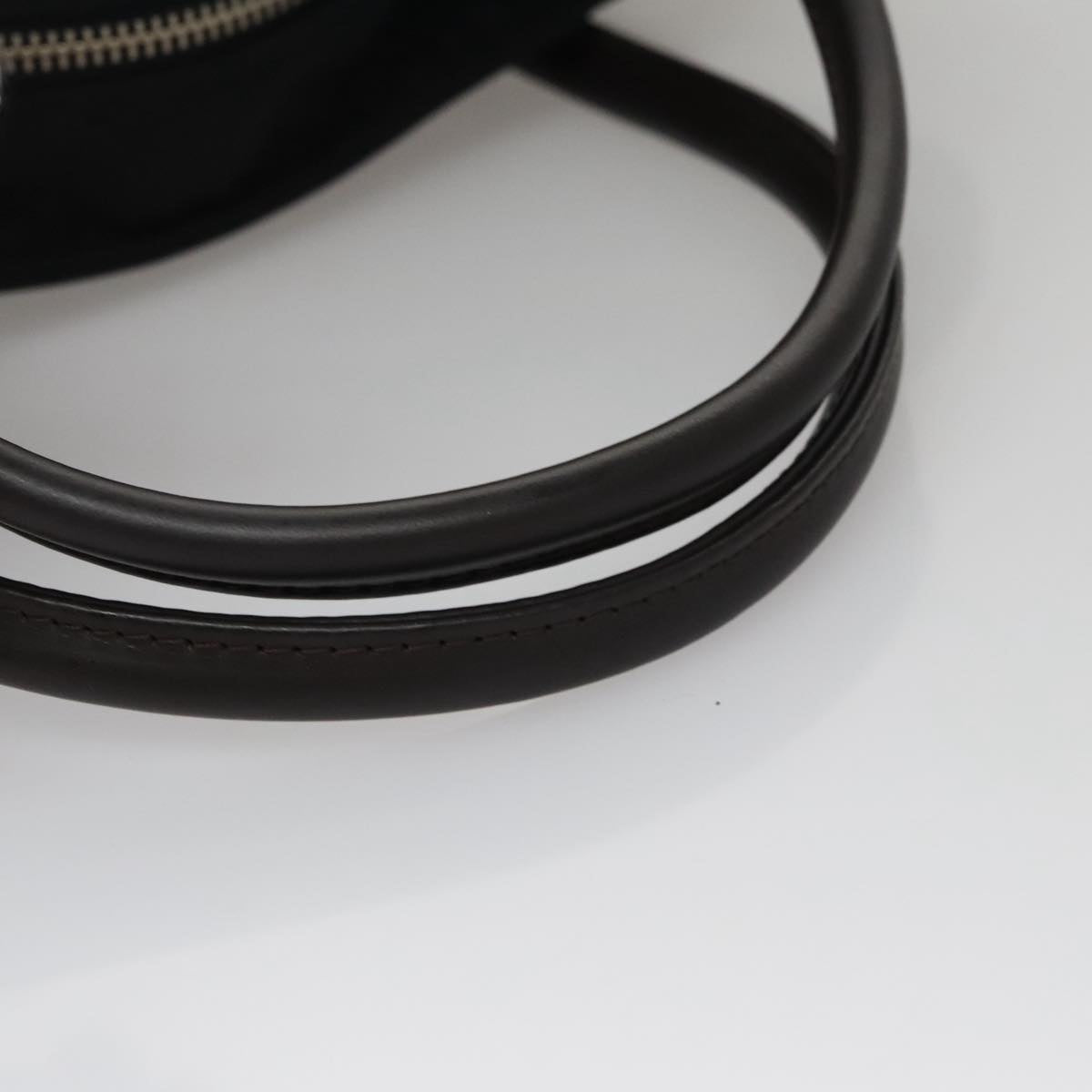 Burberrys Blue Label Hand Bag Nylon Black Auth 111813