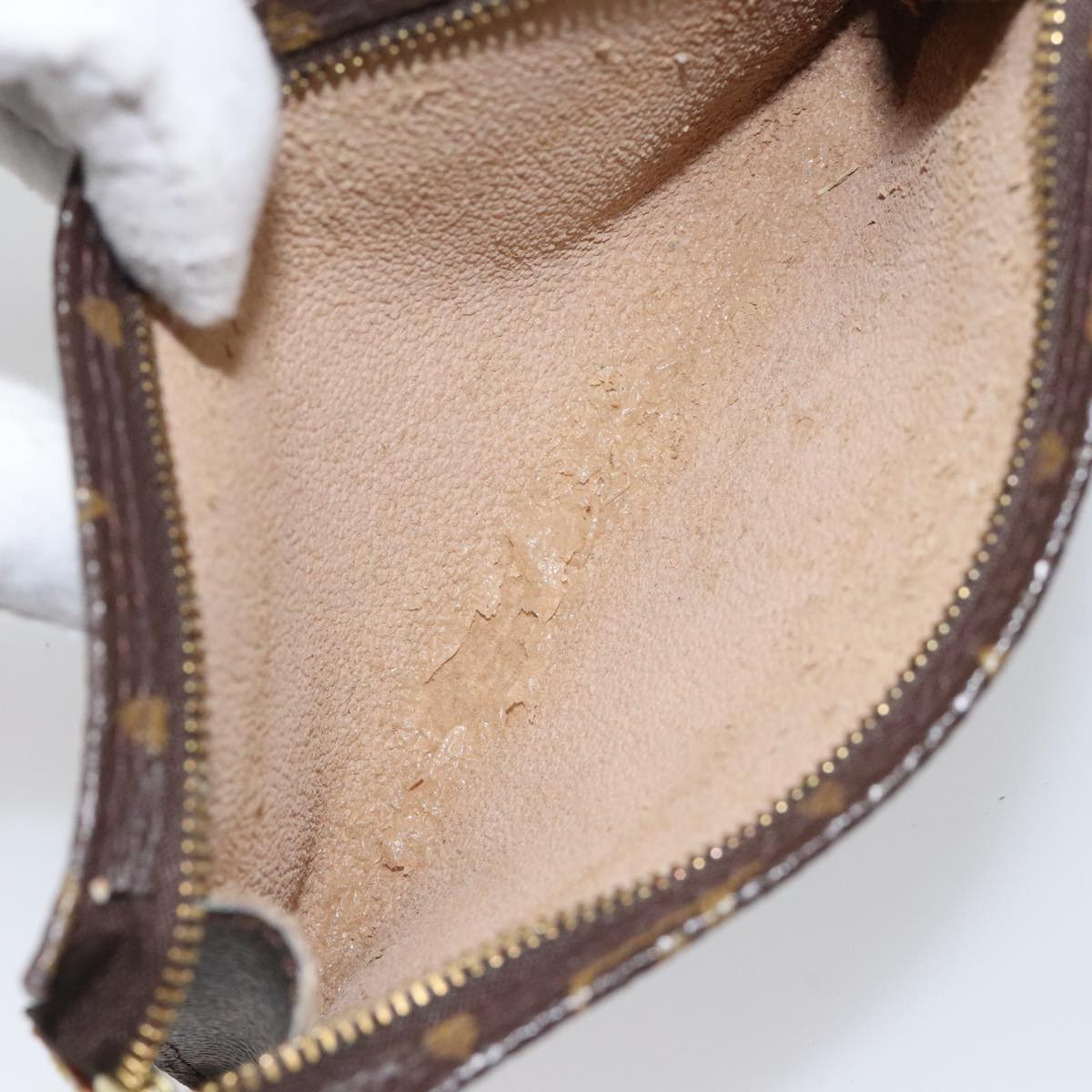 LOUIS VUITTON Monogram Bucket PM Accessory Pouch LV Auth 111829