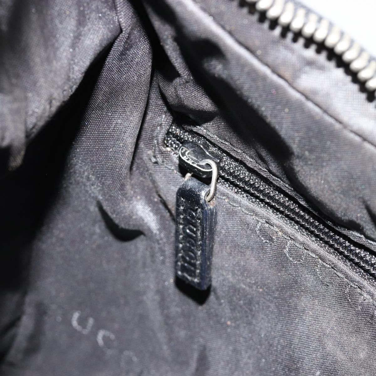 GUCCI GG Canvas Shoulder Bag Black 001 3812 Auth 111937
