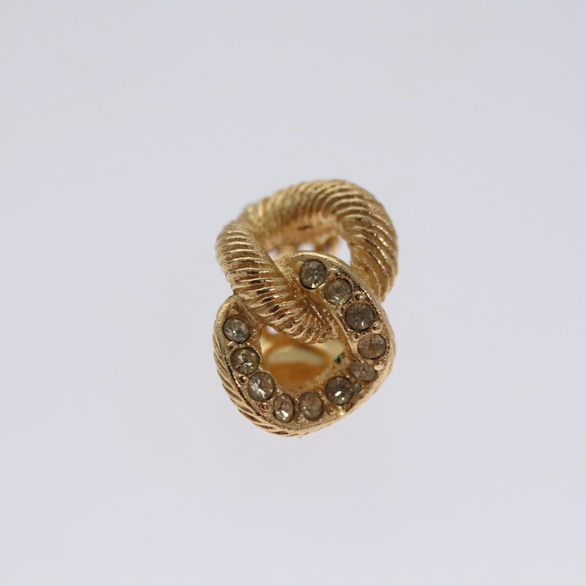 Christian Dior Earring metal Gold Auth 111949