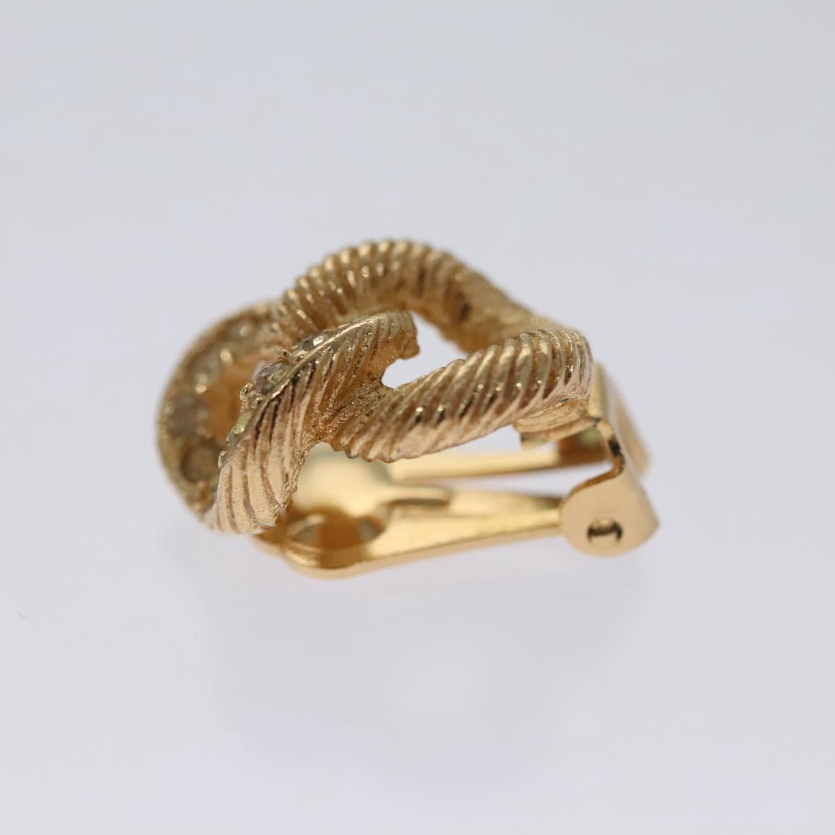 Christian Dior Earring metal Gold Auth 111949