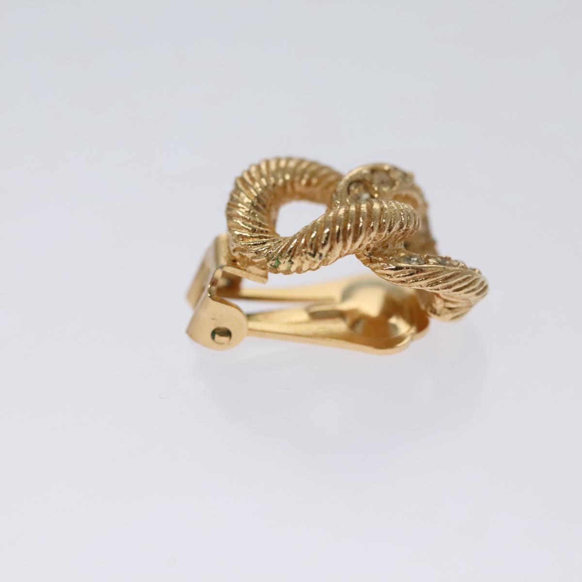 Christian Dior Earring metal Gold Auth 111949