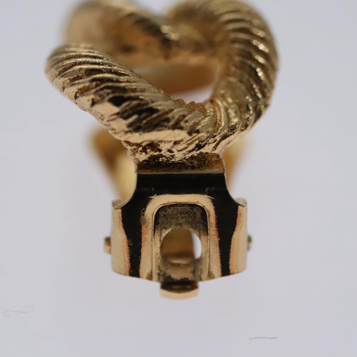 Christian Dior Earring metal Gold Auth 111949
