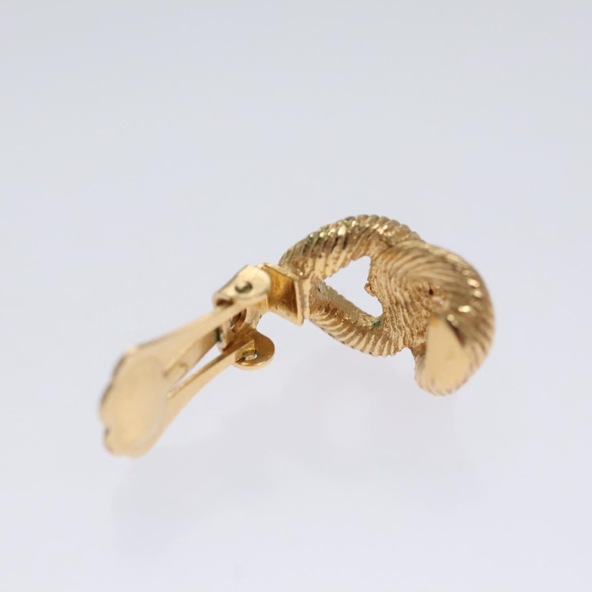 Christian Dior Earring metal Gold Auth 111949