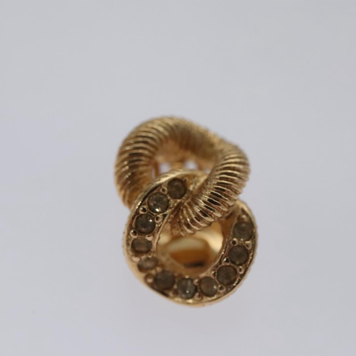 Christian Dior Earring metal Gold Auth 111949