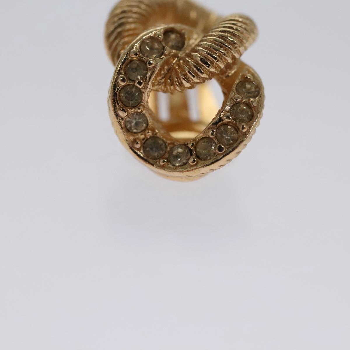 Christian Dior Earring metal Gold Auth 111949