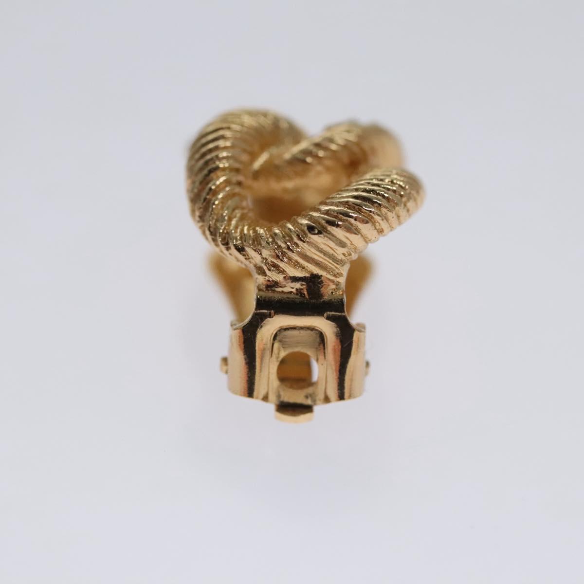 Christian Dior Earring metal Gold Auth 111949