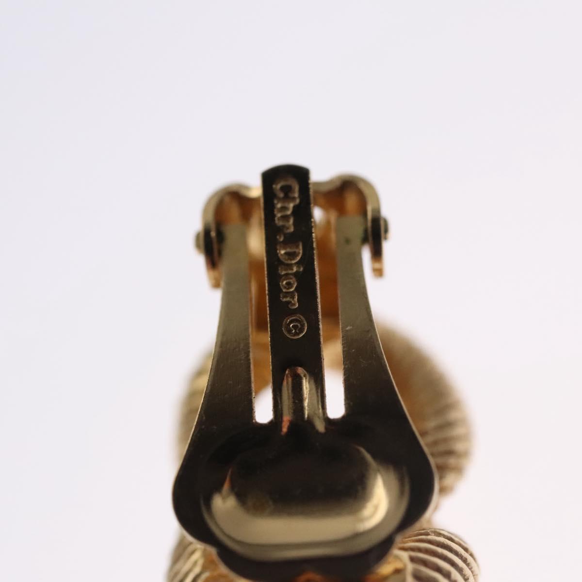 Christian Dior Earring metal Gold Auth 111949