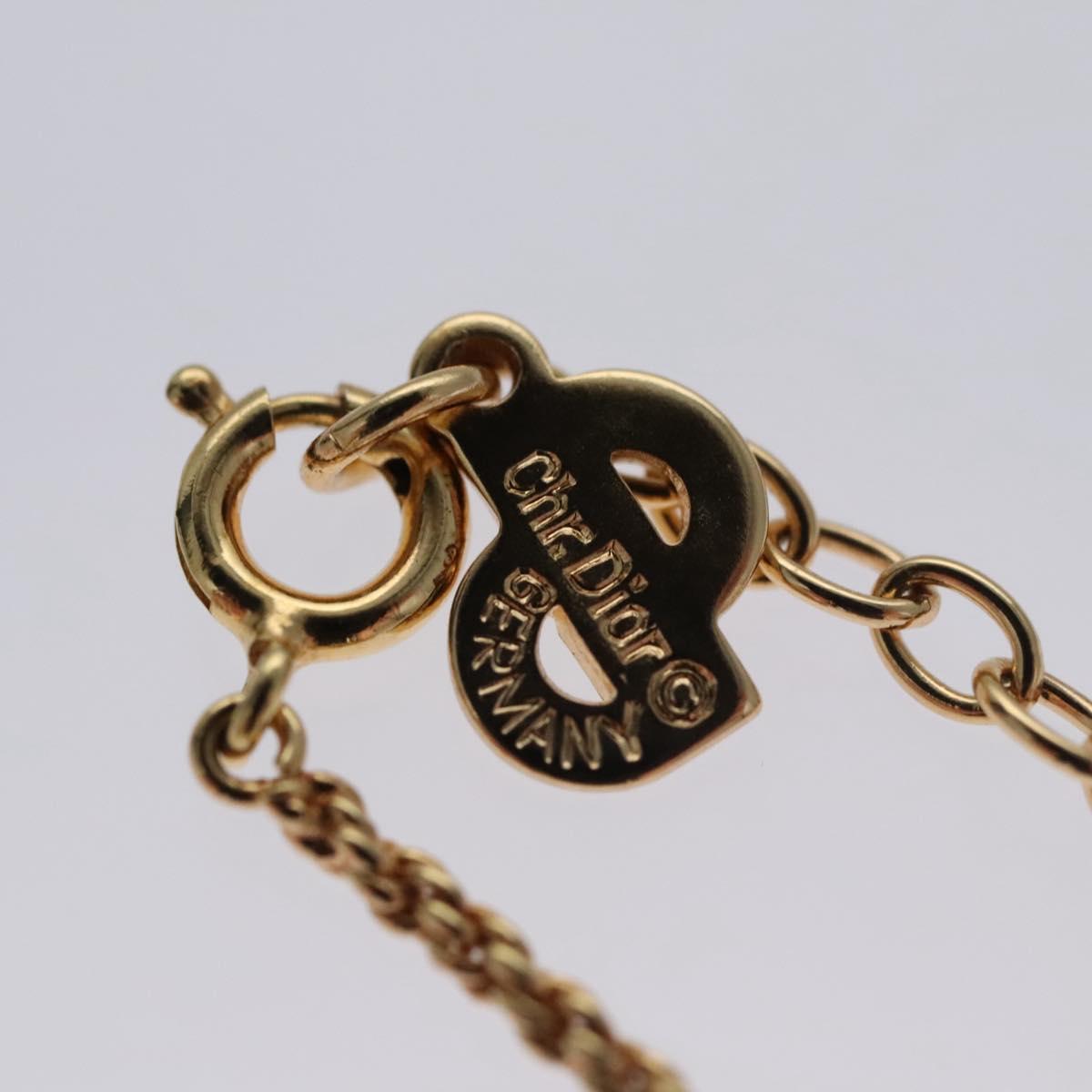 Christian Dior Necklace metal Gold Auth 111950