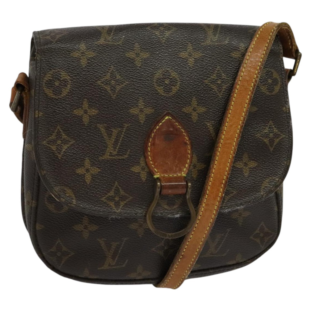 LOUIS VUITTON Monogram Saint Cloud MM Shoulder Bag M51243 LV Auth 112039