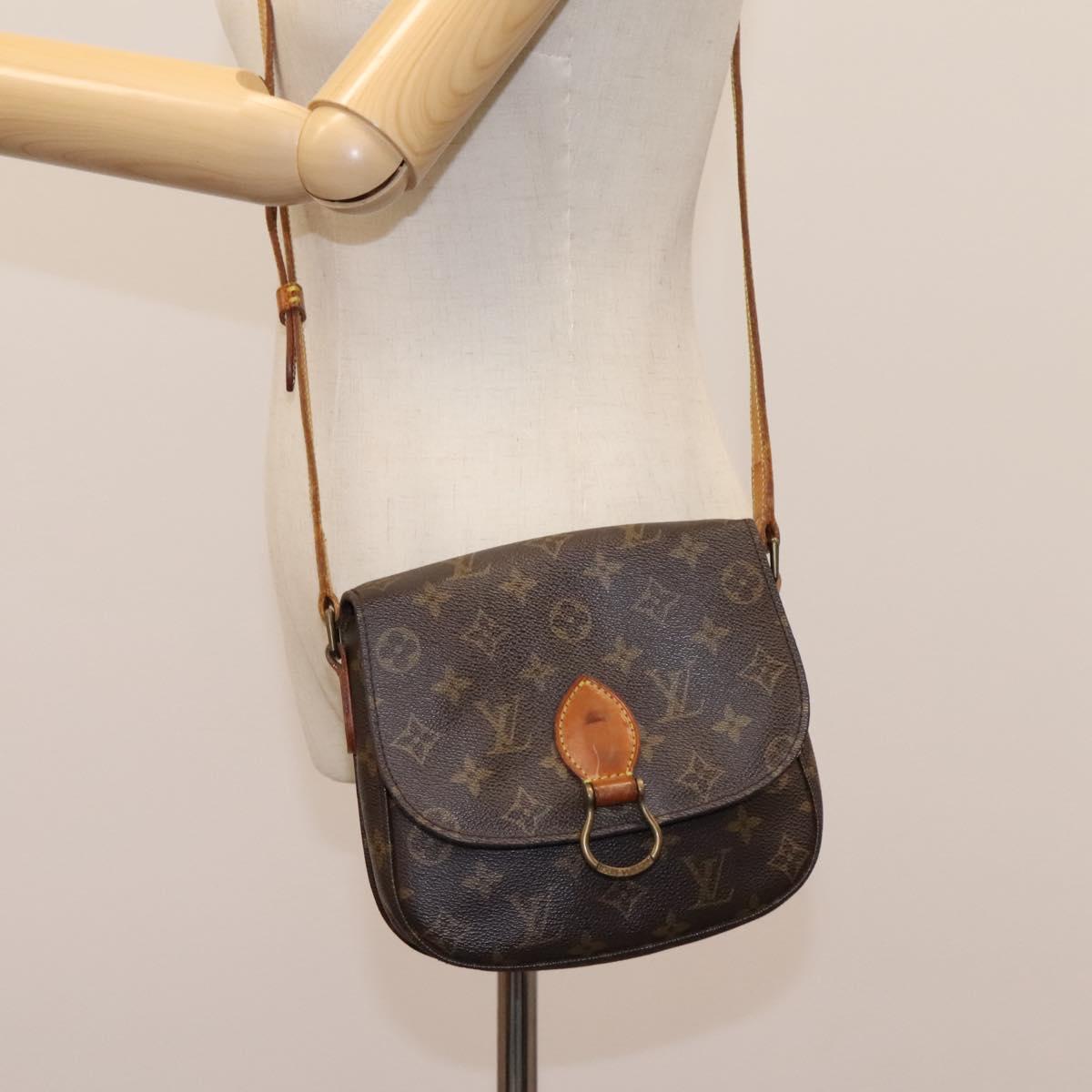LOUIS VUITTON Monogram Saint Cloud MM Shoulder Bag M51243 LV Auth 112049