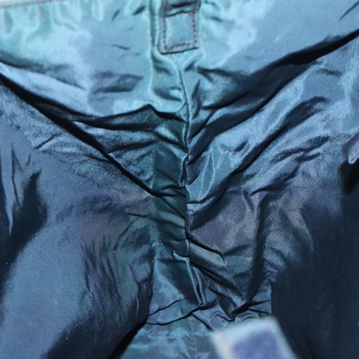 PRADA Hand Bag Nylon Navy Auth 112087