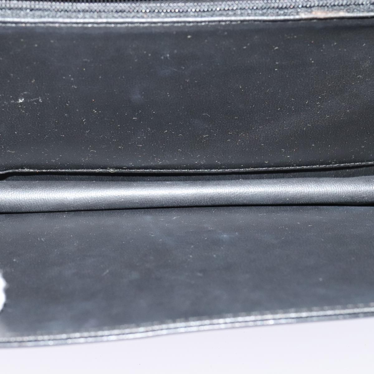 CELINE Shoulder Bag Leather Black Auth 112107