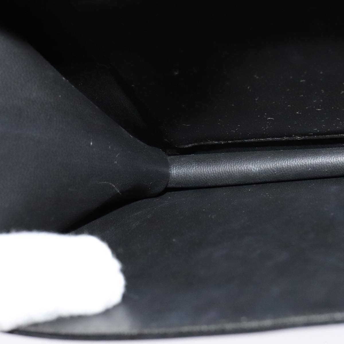 CELINE Shoulder Bag Leather Black Auth 112107