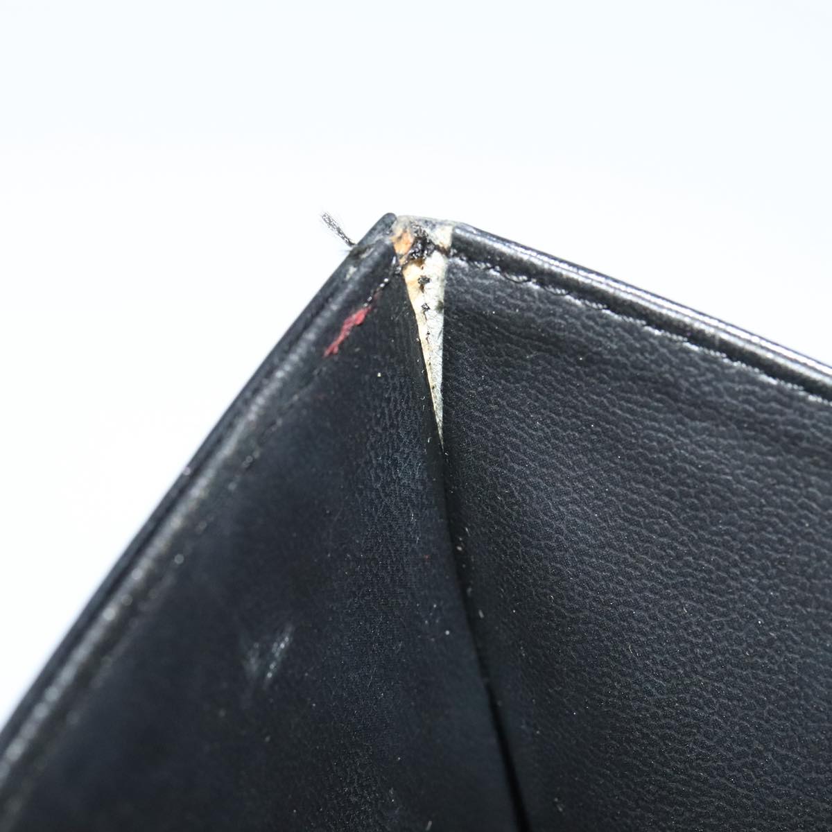 CELINE Shoulder Bag Leather Black Auth 112107