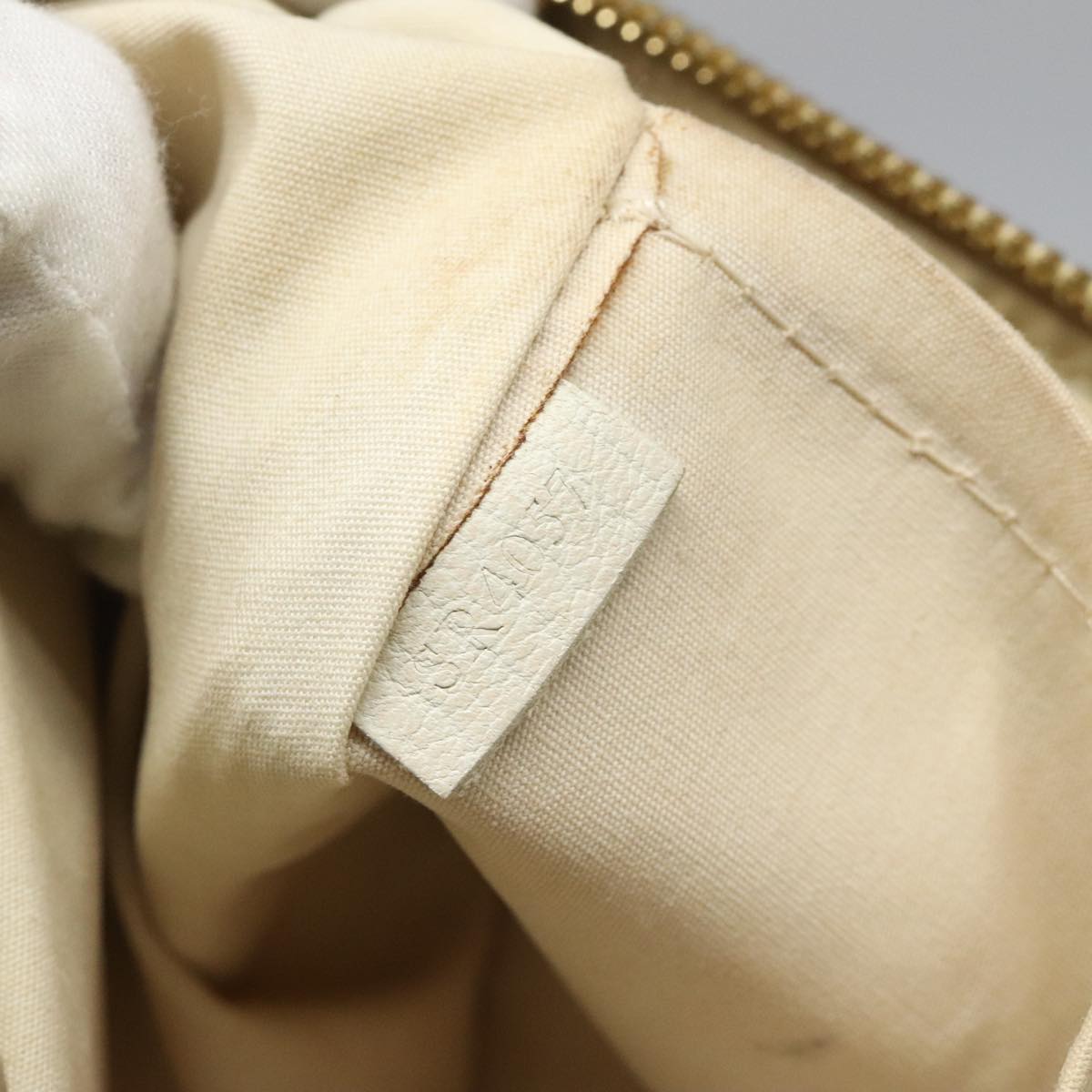 LOUIS VUITTON Monogram Mini Lin Croisette Marina PM Bag Beige M95494 Auth 112135