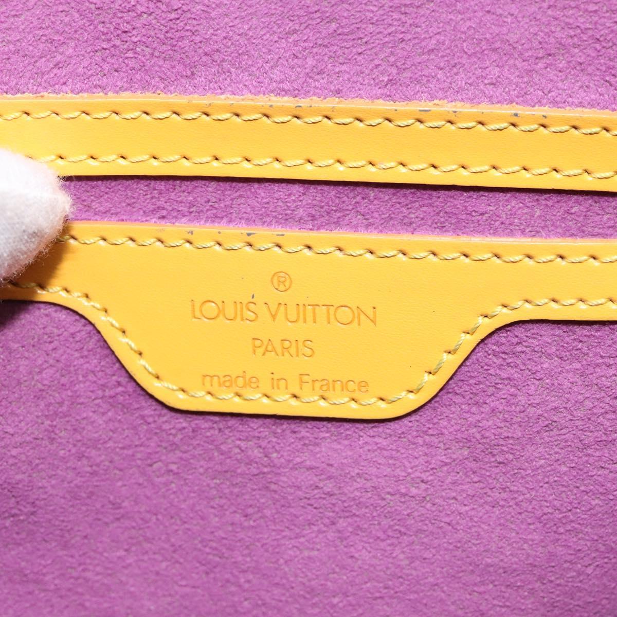 LOUIS VUITTON Epi Saint Jacques Hand Bag Yellow M52279 LV Auth 112251