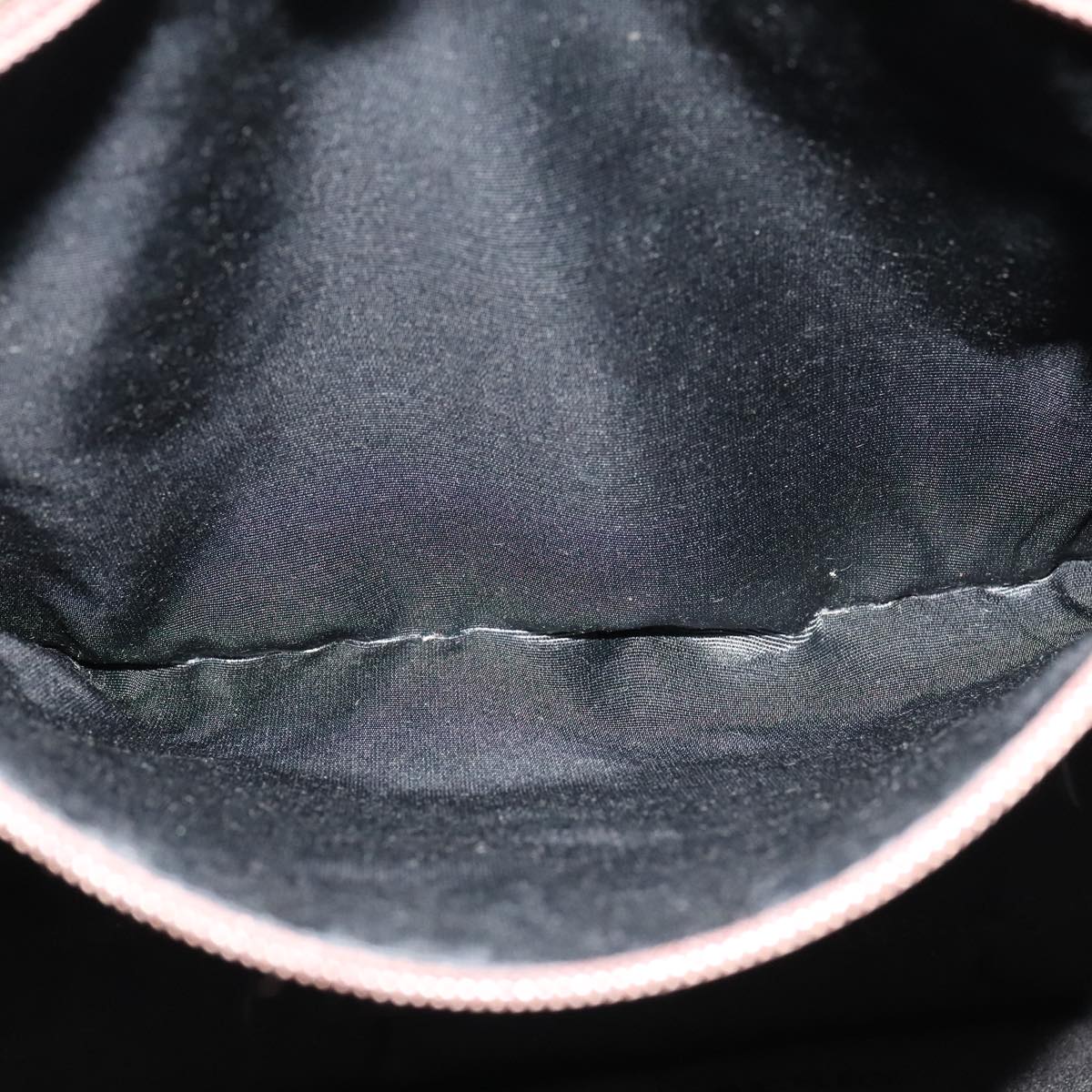 BURBERRY Nova Check Hand Bag Canvas Leather Beige Brown Silver Auth 112330