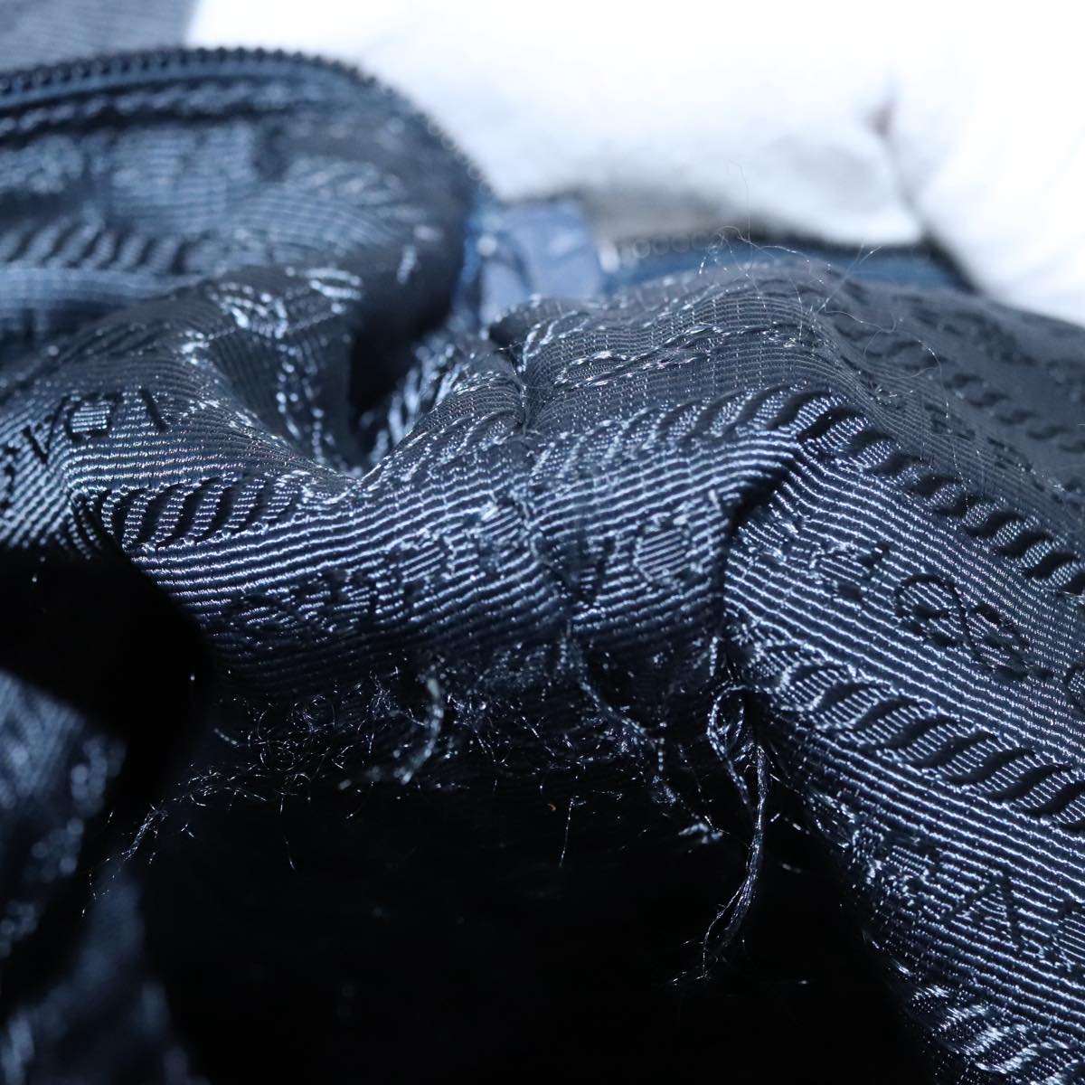 PRADA Hand Bag Nylon 2way Green Auth 112380