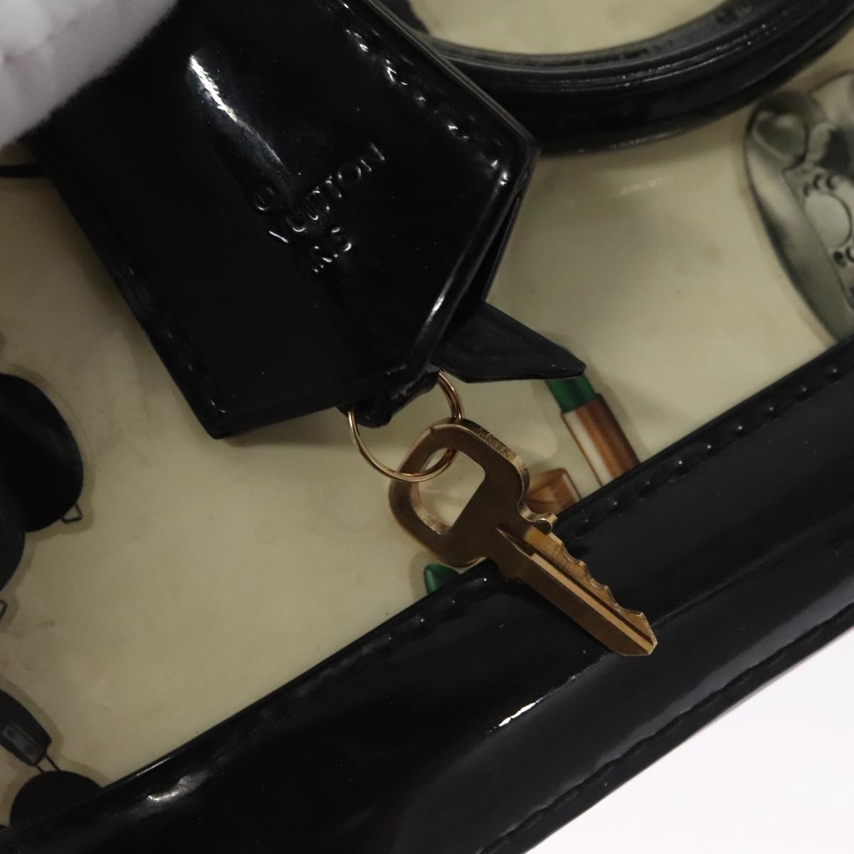 LOUIS VUITTON Vernis Nicolas Ghesquière Alma BB Hand Bag 2way M50419 Auth 112405