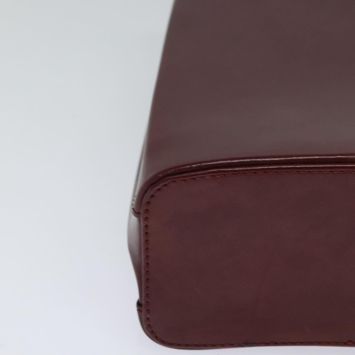 CARTIER Trinity Hand Bag Leather Red Auth 112444