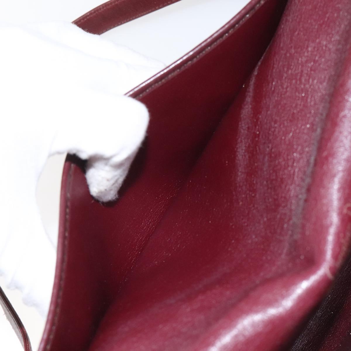 Christian Dior Trotter Canvas Shoulder Bag Red Auth 112495