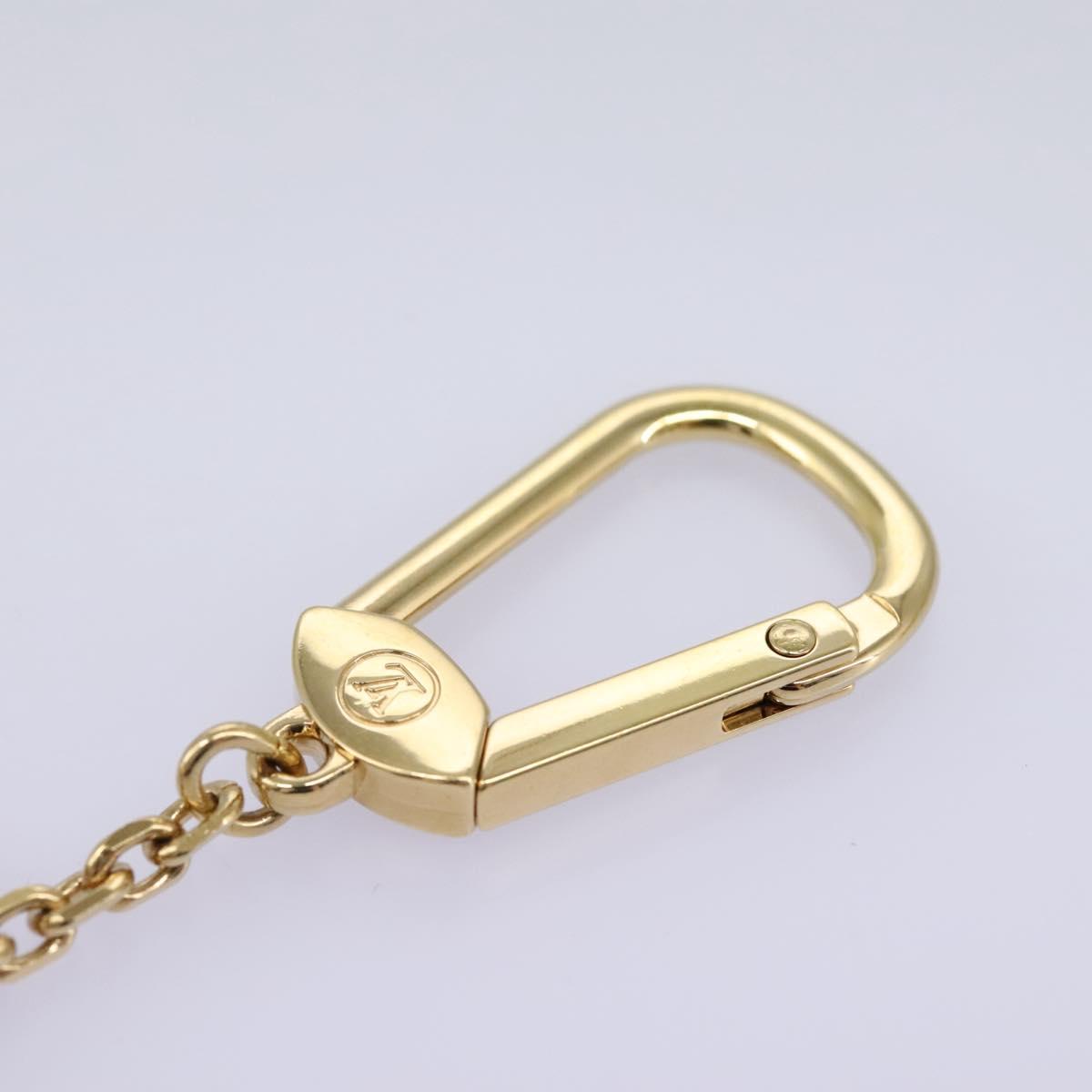 LOUIS VUITTON Porte Cles Cannes Key Holder metal Gold M65383 LV Auth 112527