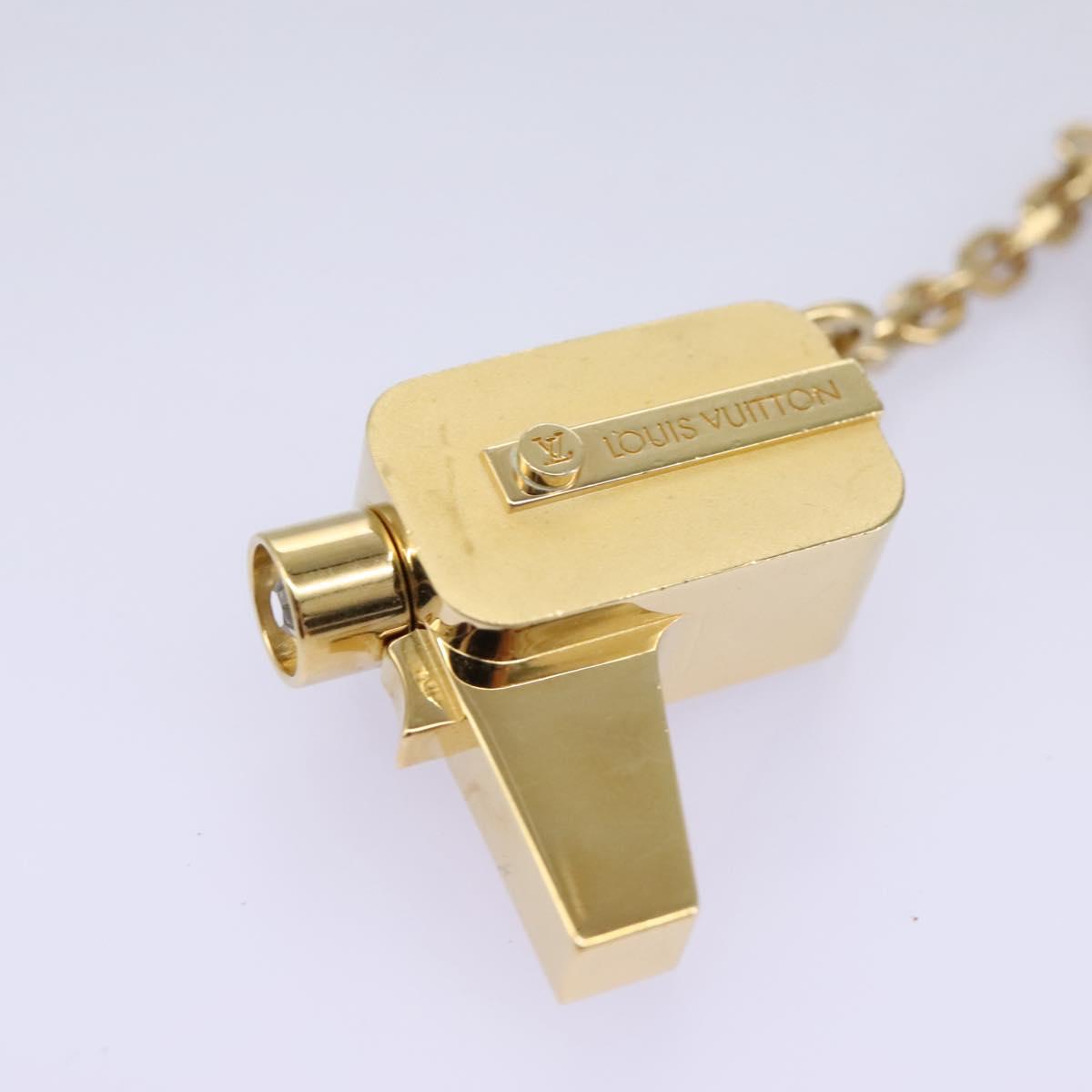 LOUIS VUITTON Porte Cles Cannes Key Holder metal Gold M65383 LV Auth 112527