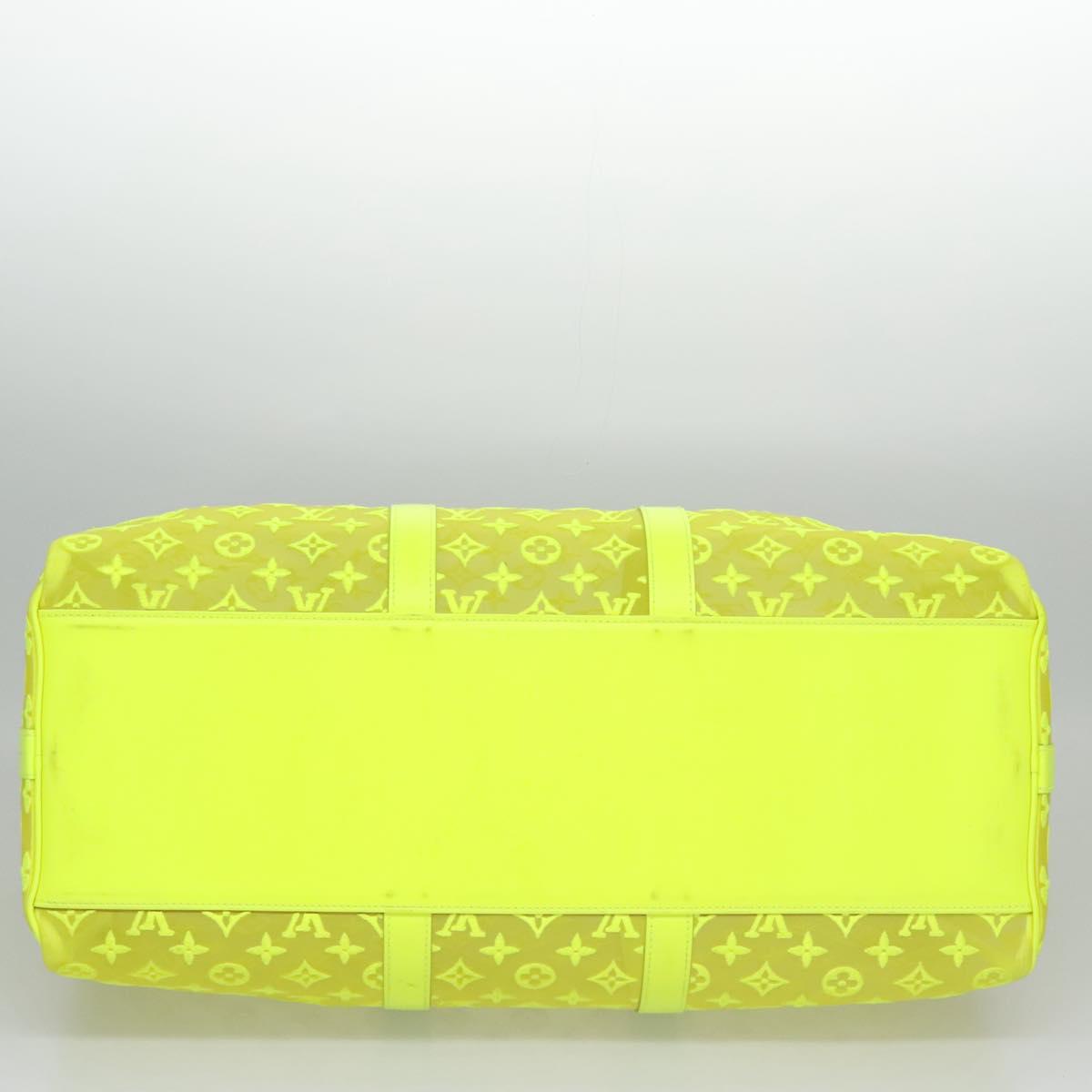 LOUIS VUITTON See Through Keepall Bandouliere 50 Bag Yellow M55380 Auth 112531SM