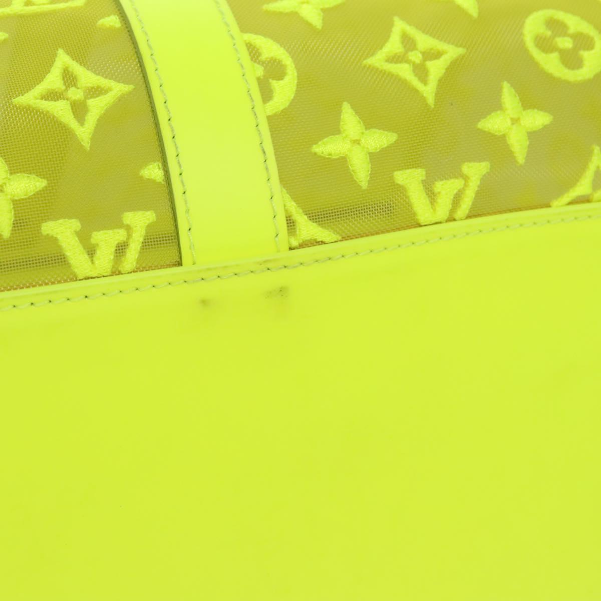 LOUIS VUITTON See Through Keepall Bandouliere 50 Bag Yellow M55380 Auth 112531A