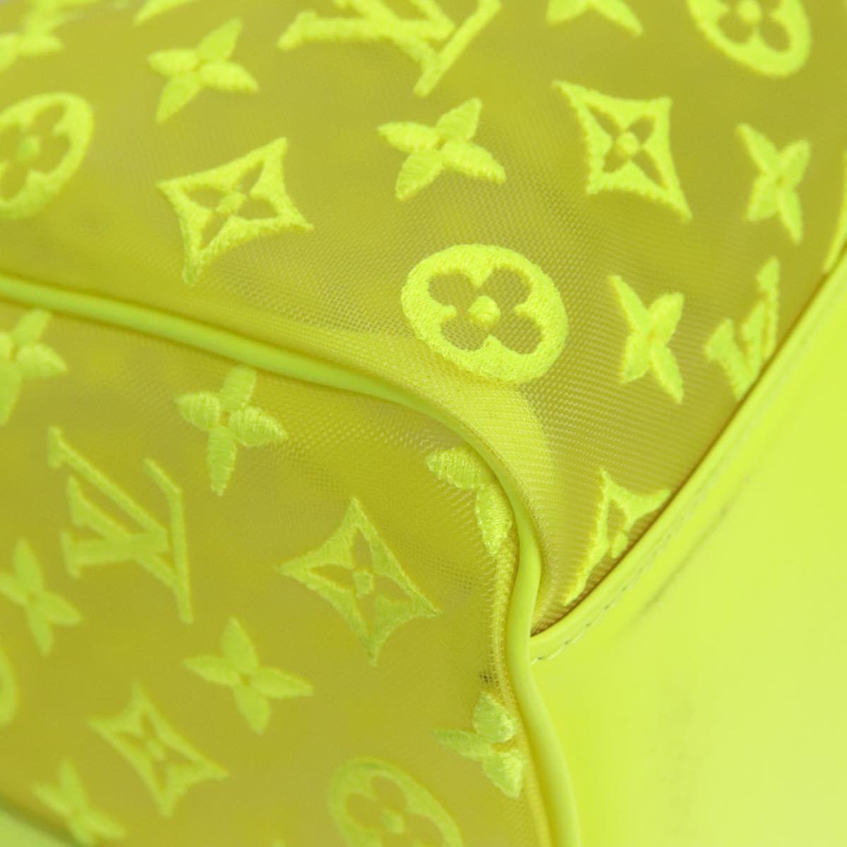 LOUIS VUITTON See Through Keepall Bandouliere 50 Bag Yellow M55380 Auth 112531SM