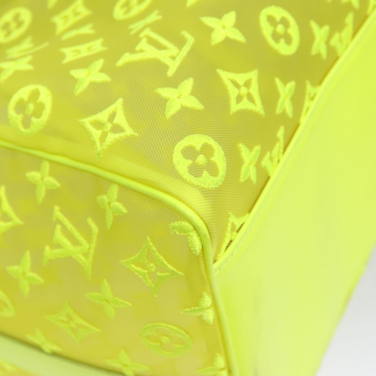 LOUIS VUITTON See Through Keepall Bandouliere 50 Bag Yellow M55380 Auth 112531A