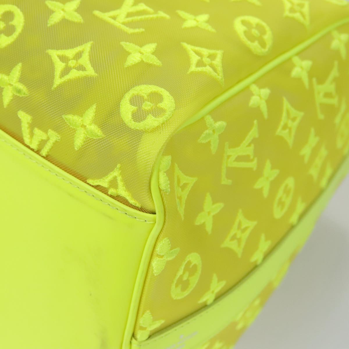 LOUIS VUITTON See Through Keepall Bandouliere 50 Bag Yellow M55380 Auth 112531SM