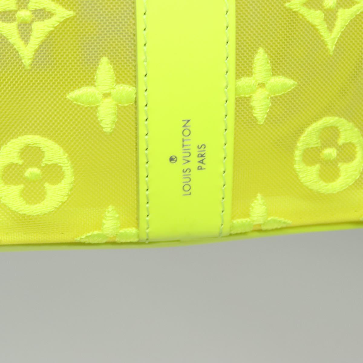 LOUIS VUITTON See Through Keepall Bandouliere 50 Bag Yellow M55380 Auth 112531A
