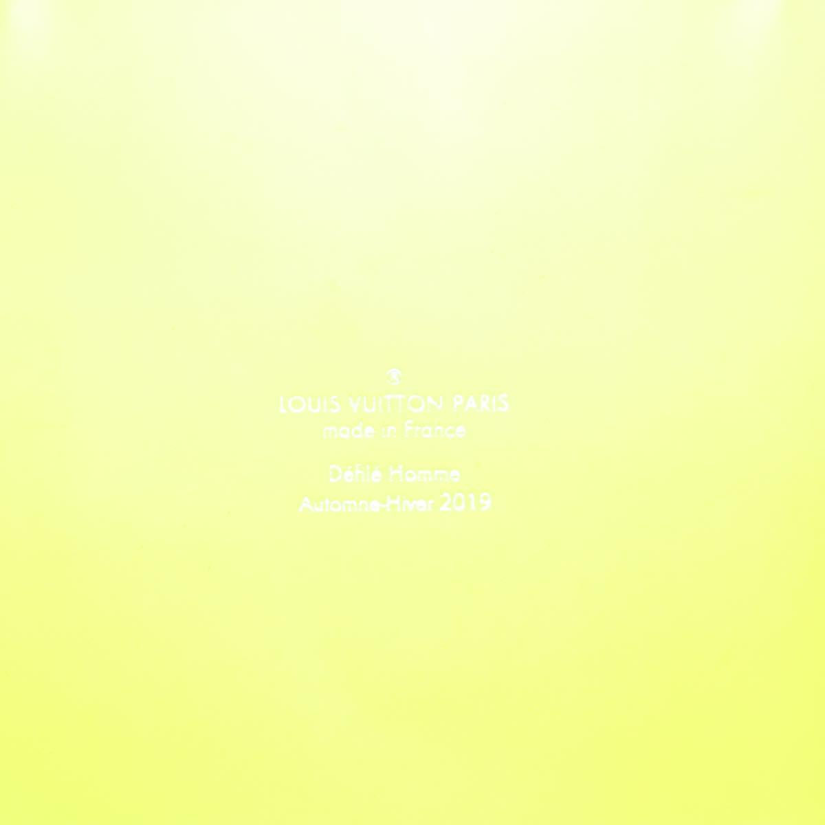 LOUIS VUITTON See Through Keepall Bandouliere 50 Bag Yellow M55380 Auth 112531SM