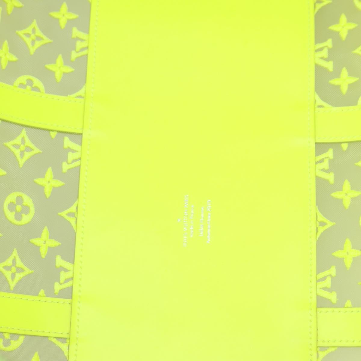 LOUIS VUITTON See Through Keepall Bandouliere 50 Bag Yellow M55380 Auth 112531A