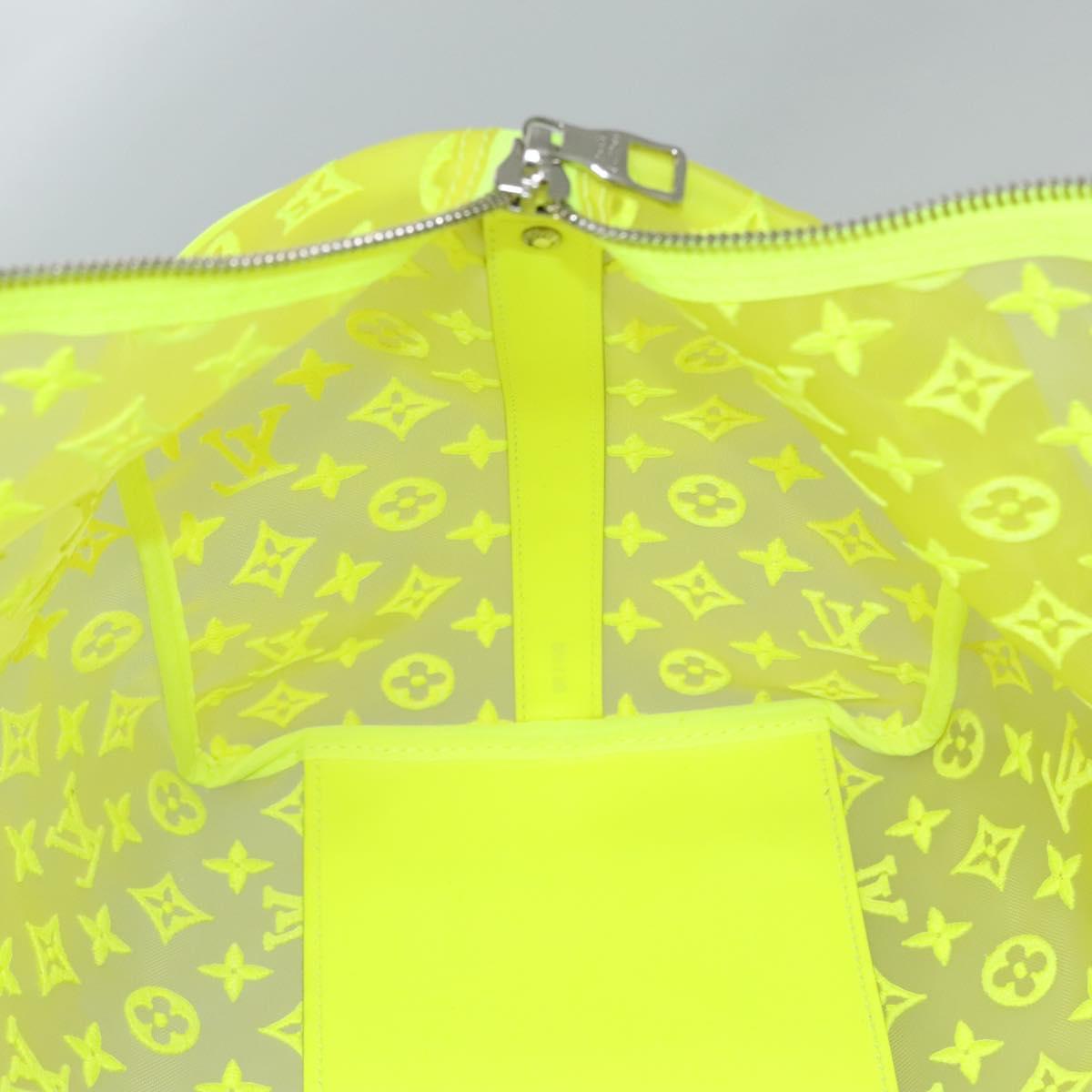 LOUIS VUITTON See Through Keepall Bandouliere 50 Bag Yellow M55380 Auth 112531SM