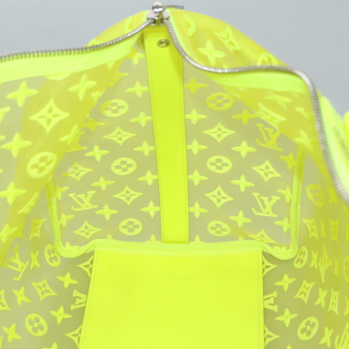 LOUIS VUITTON See Through Keepall Bandouliere 50 Bag Yellow M55380 Auth 112531A