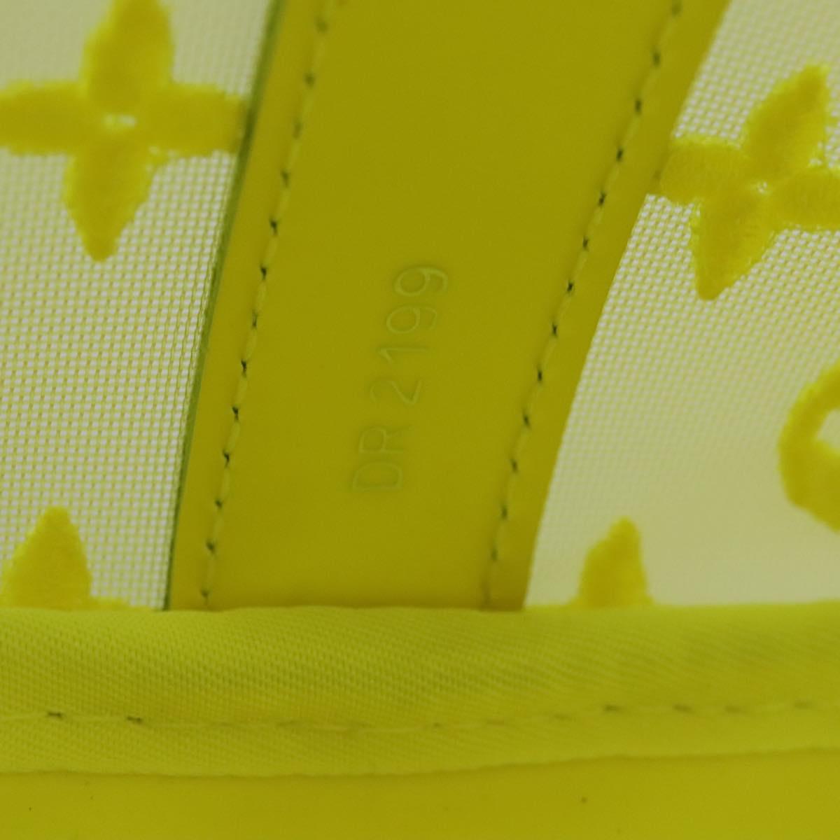 LOUIS VUITTON See Through Keepall Bandouliere 50 Bag Yellow M55380 Auth 112531A