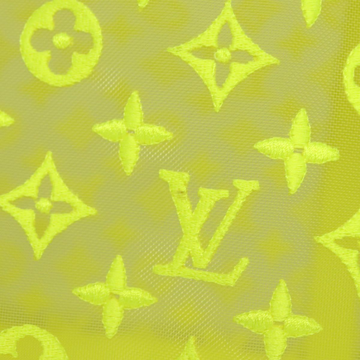 LOUIS VUITTON See Through Keepall Bandouliere 50 Bag Yellow M55380 Auth 112531SM