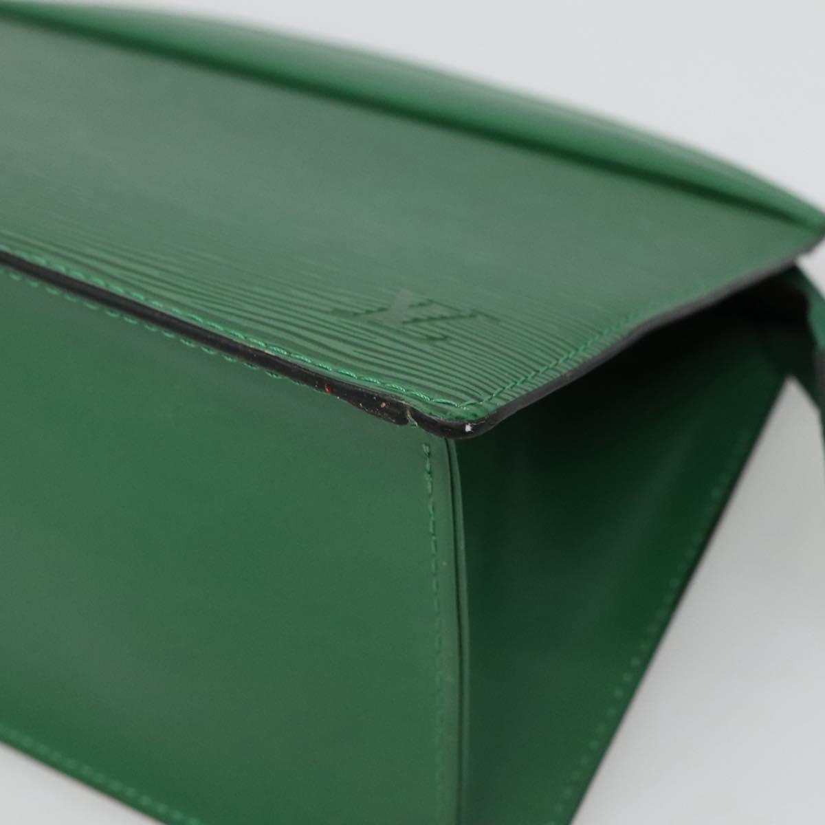LOUIS VUITTON Epi Trousse Crete Pouch Green M48404 LV Auth 112588