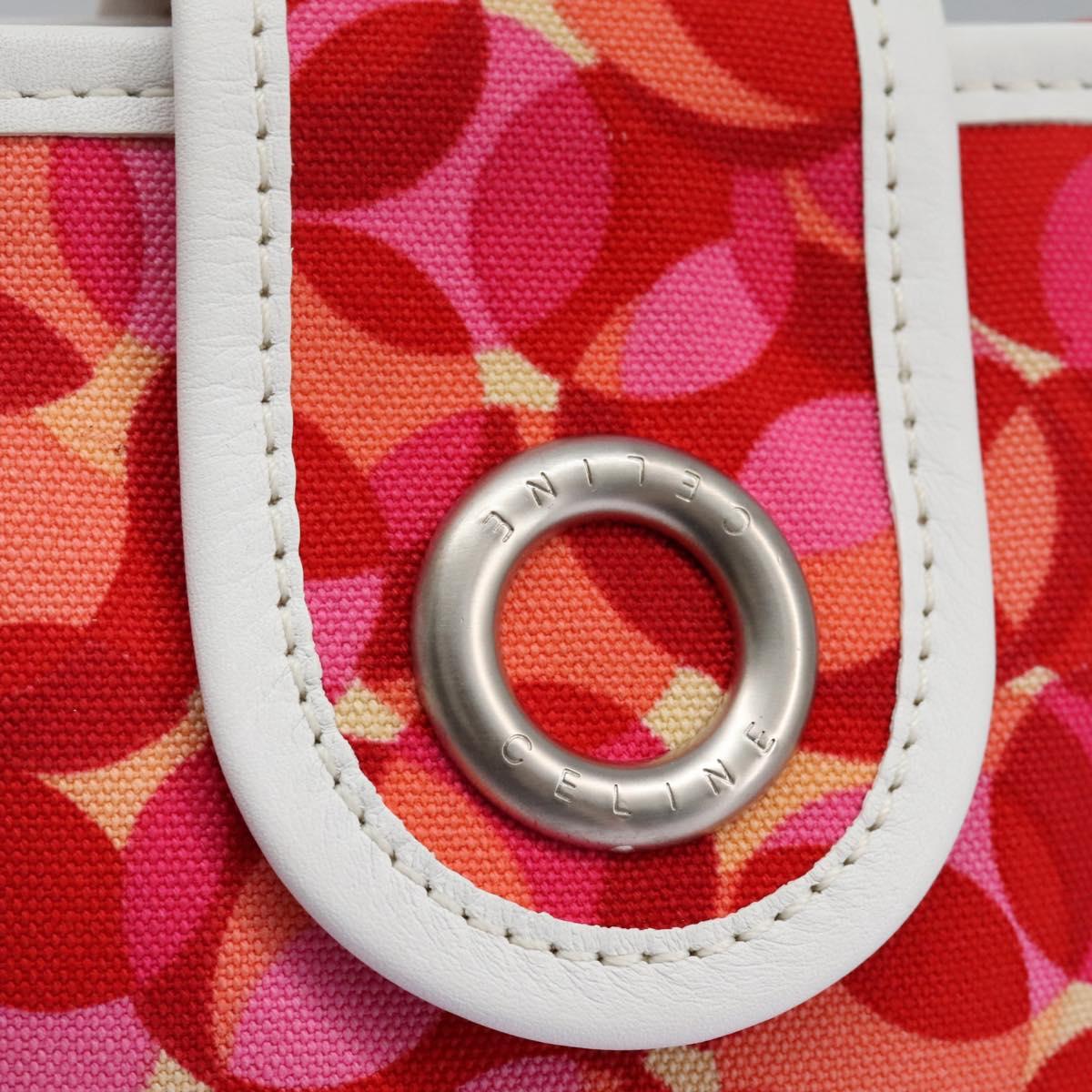 CELINE Shoulder Bag Canvas Pink Auth 112601