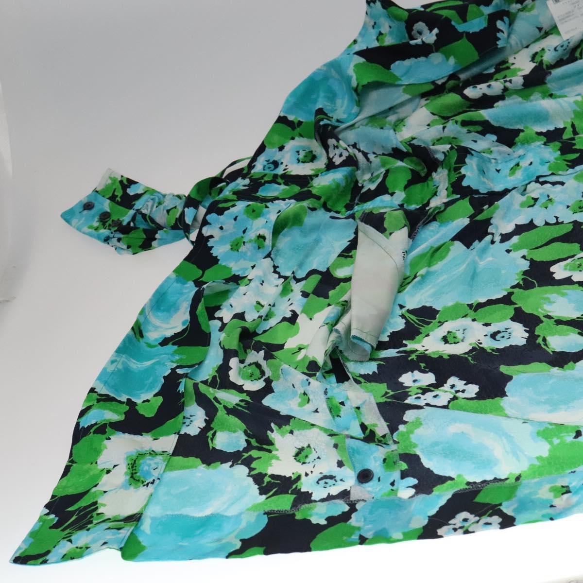 CELINE One Piece Silk Navy Auth 112650M