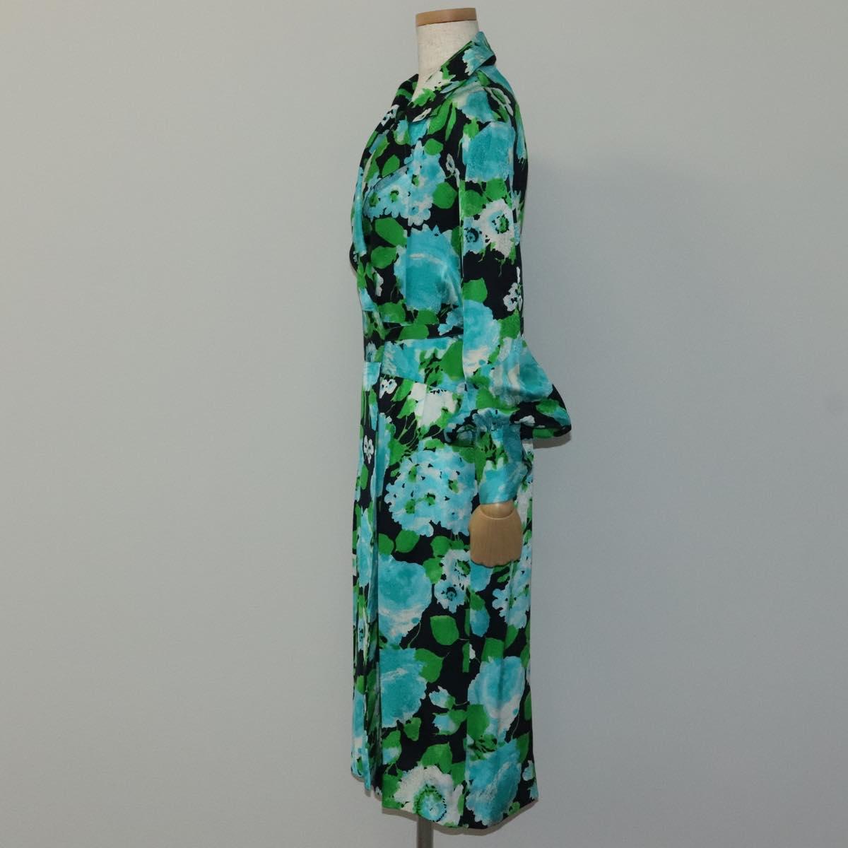 CELINE One Piece Silk Navy Auth 112650M