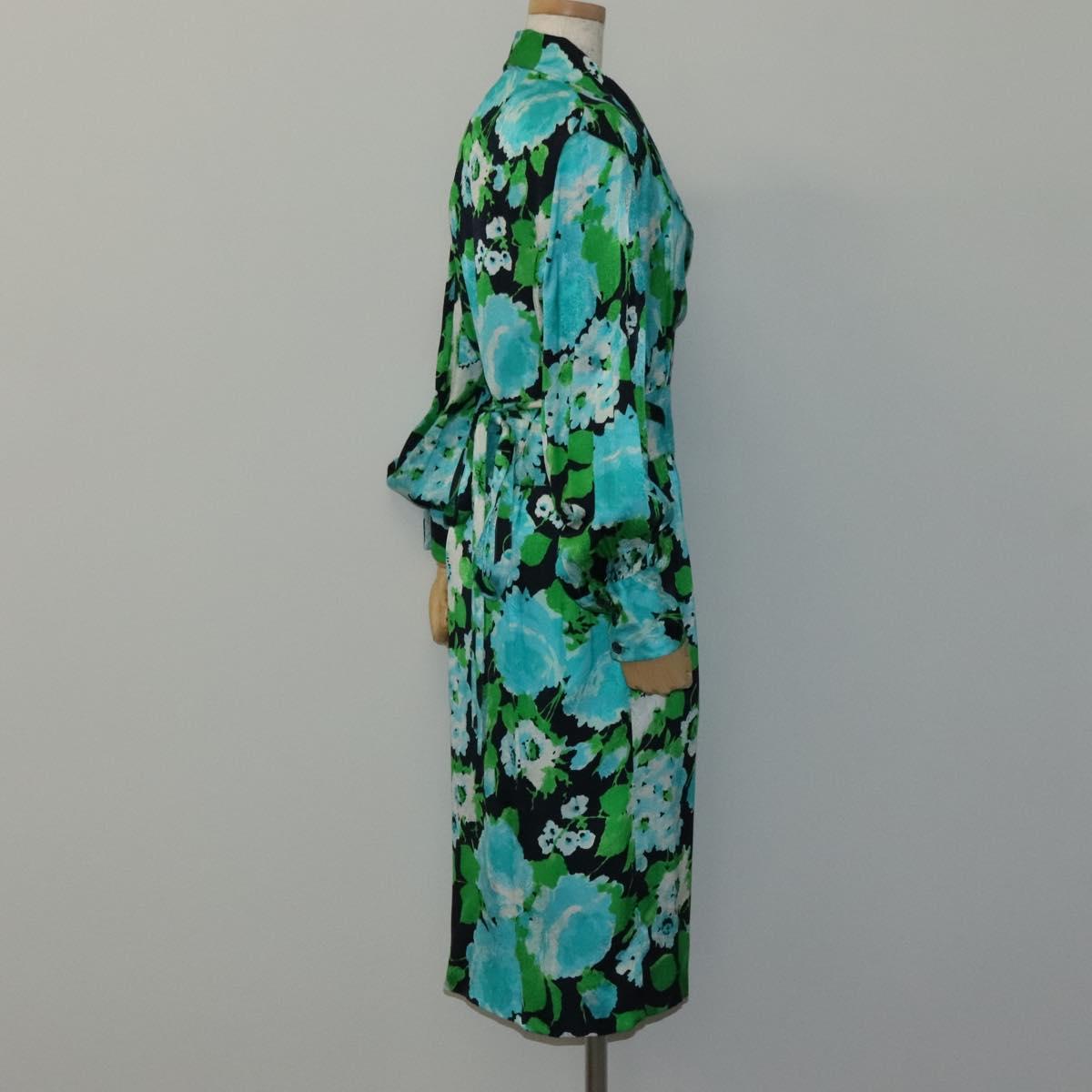 CELINE One Piece Silk Navy Auth 112650M