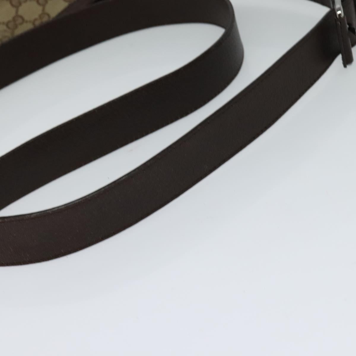 GUCCI GG Canvas Shoulder Bag Beige 120841 Auth 112651