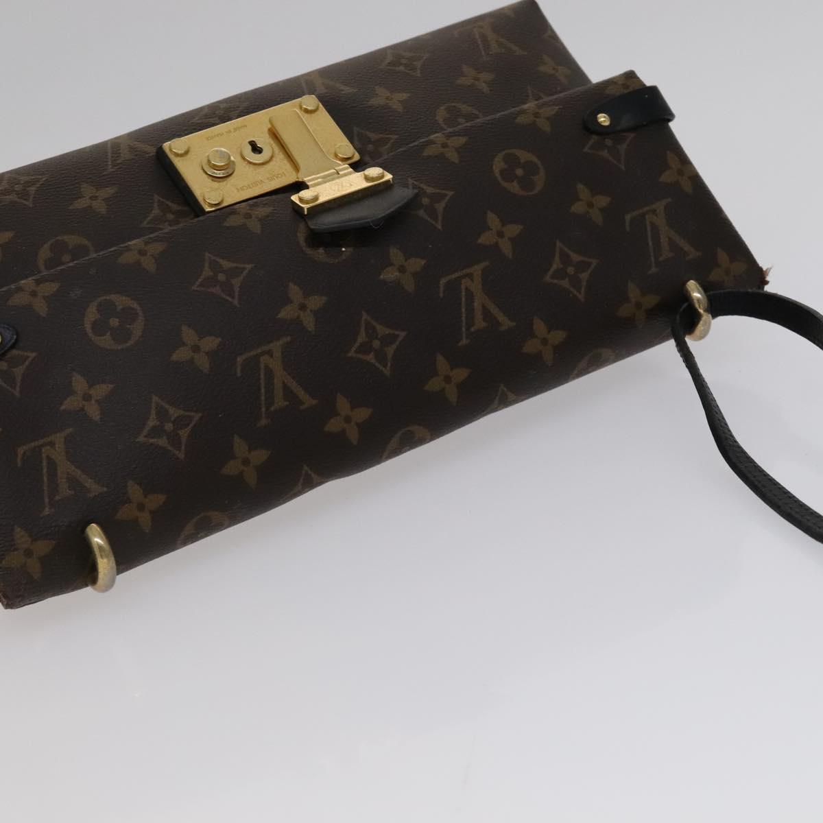 LOUIS VUITTON Monogram Sac Triangle PM Shoulder Bag M41693 LV Auth 112660