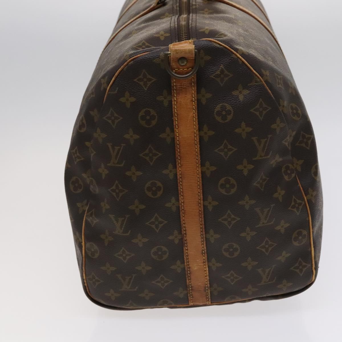 LOUIS VUITTON Monogram Keepall Bandouliere 60 Boston Bag M41412 LV Auth 112663